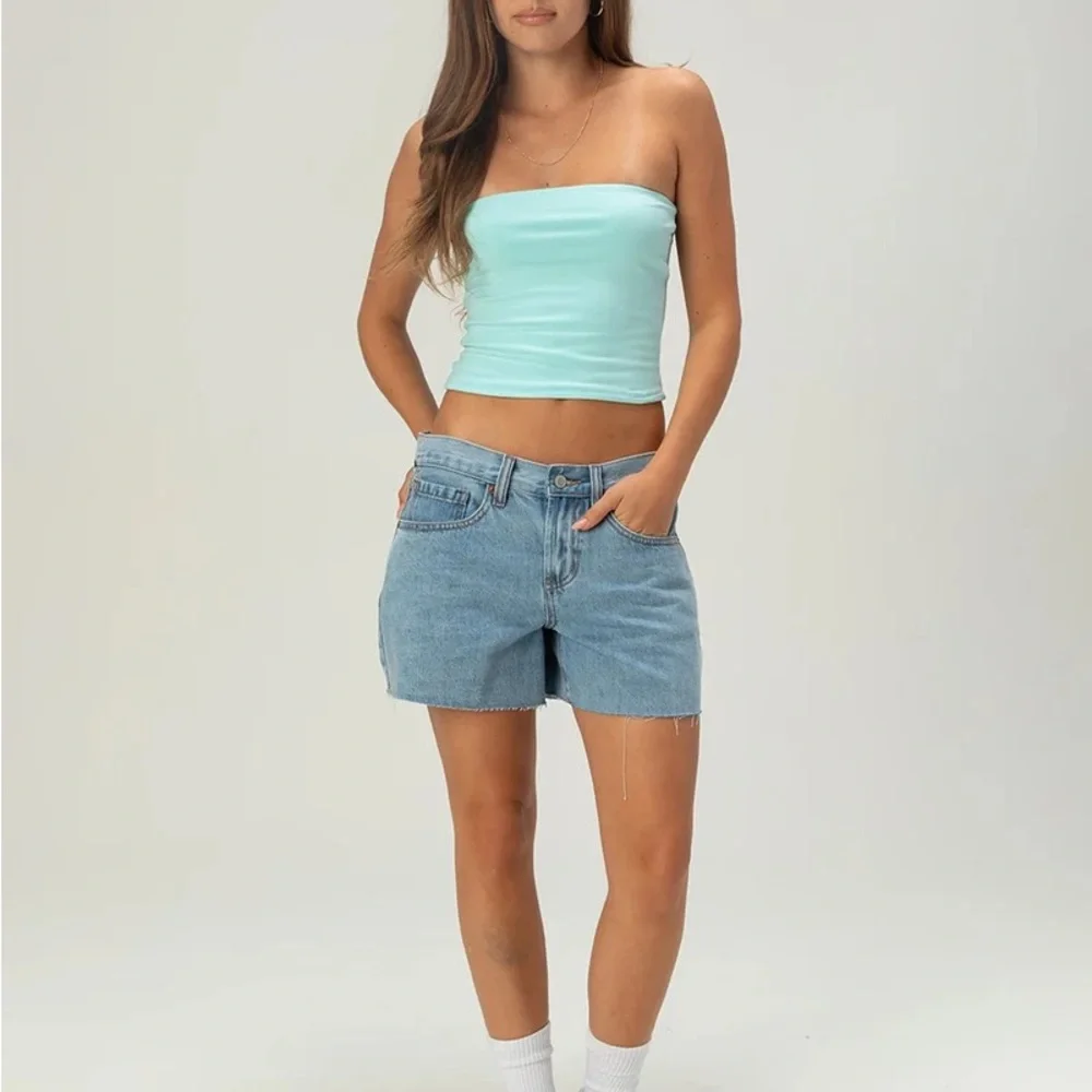 RSQ Light Blue Low-Rise Baggy Carpenter Jeans